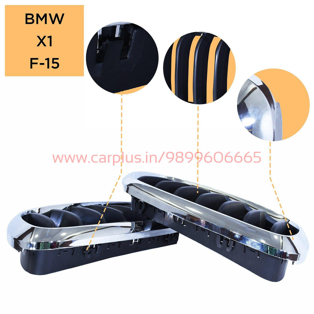 
                  
                    KMH Replacement Grill for BMW X5-F15 (Outer Chrome with Black Fins, Set of 2pcs) KMH-GRILLS GRILLS.
                  
                