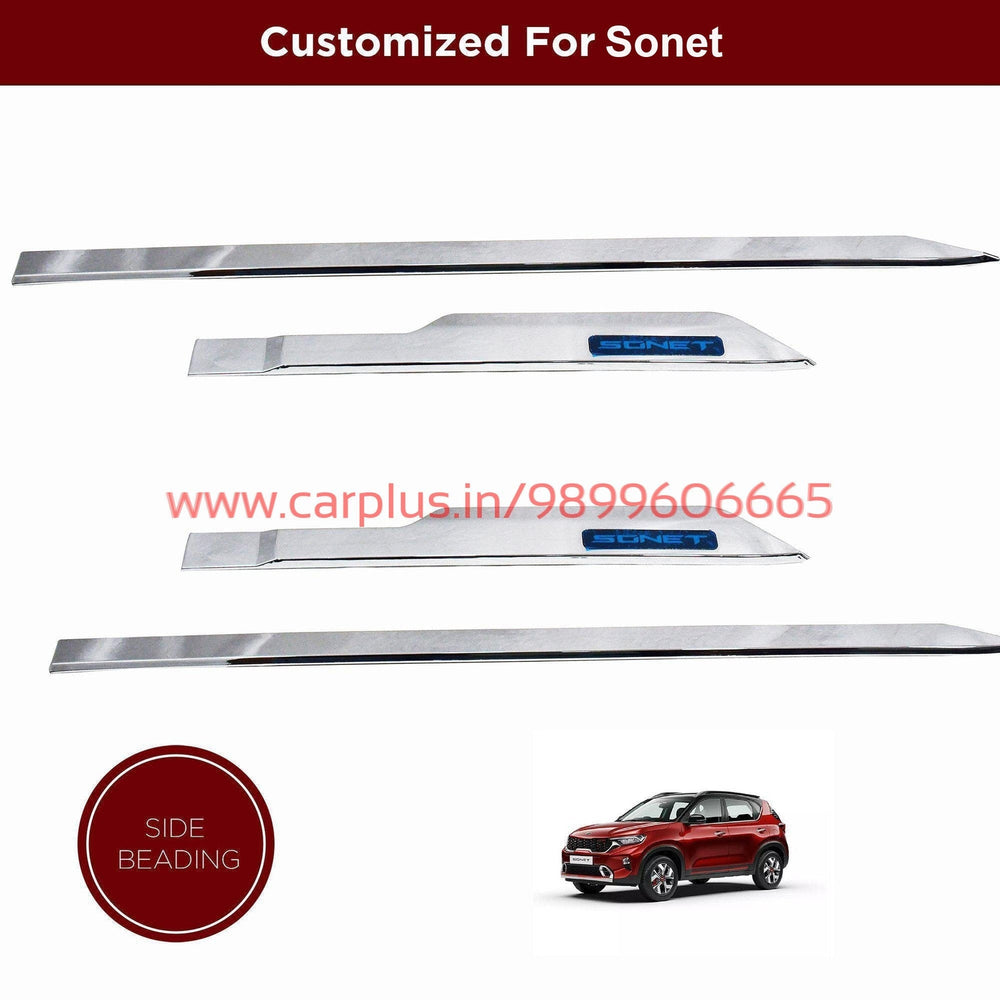 KMH Side Beading Chrome for Kia Sonet (1st GEN, Set Of 4Pcs) – CARPLUS