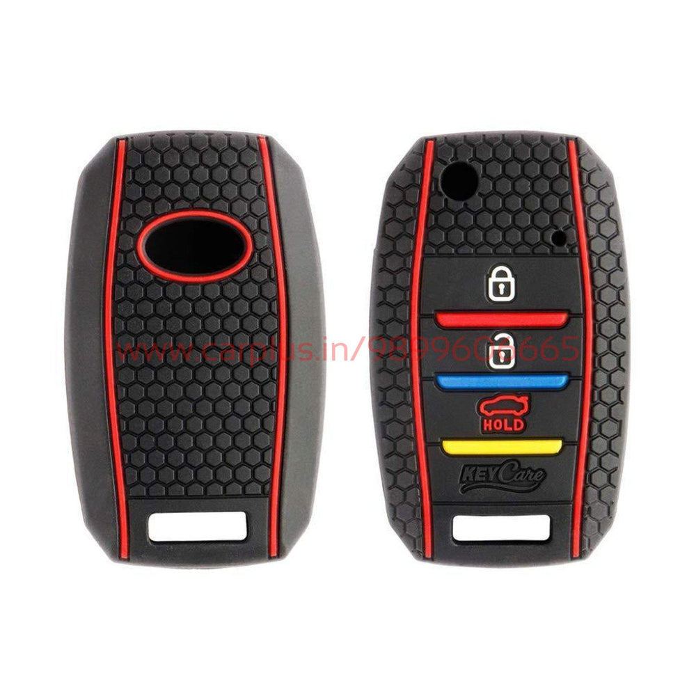 KMH Silicone 3 Botton Flip Key Cover KC-35 for Kia Seltos (1st GEN) KEY CARE KEY COVER.