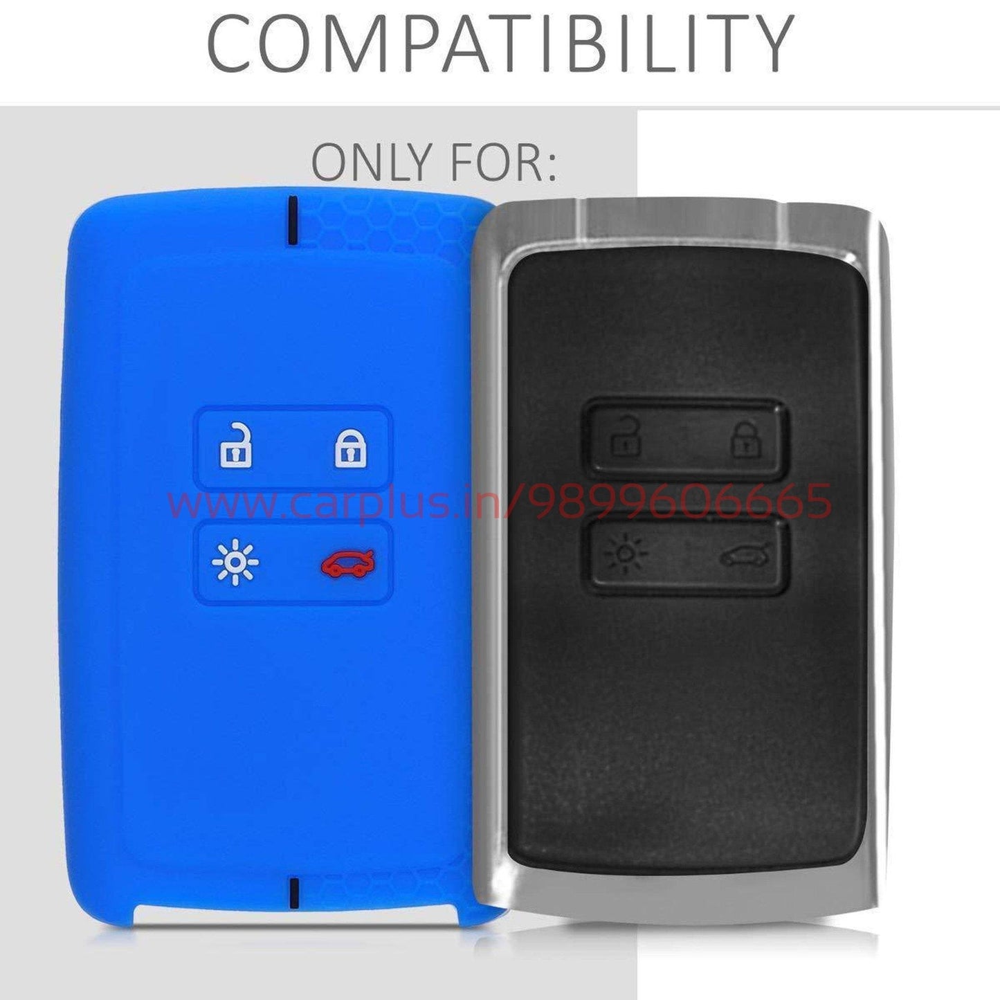 
                  
                    KMH Silicone Cover KC-46 for Renault Triber (Smart Card) KEY CARE KEY COVER.
                  
                