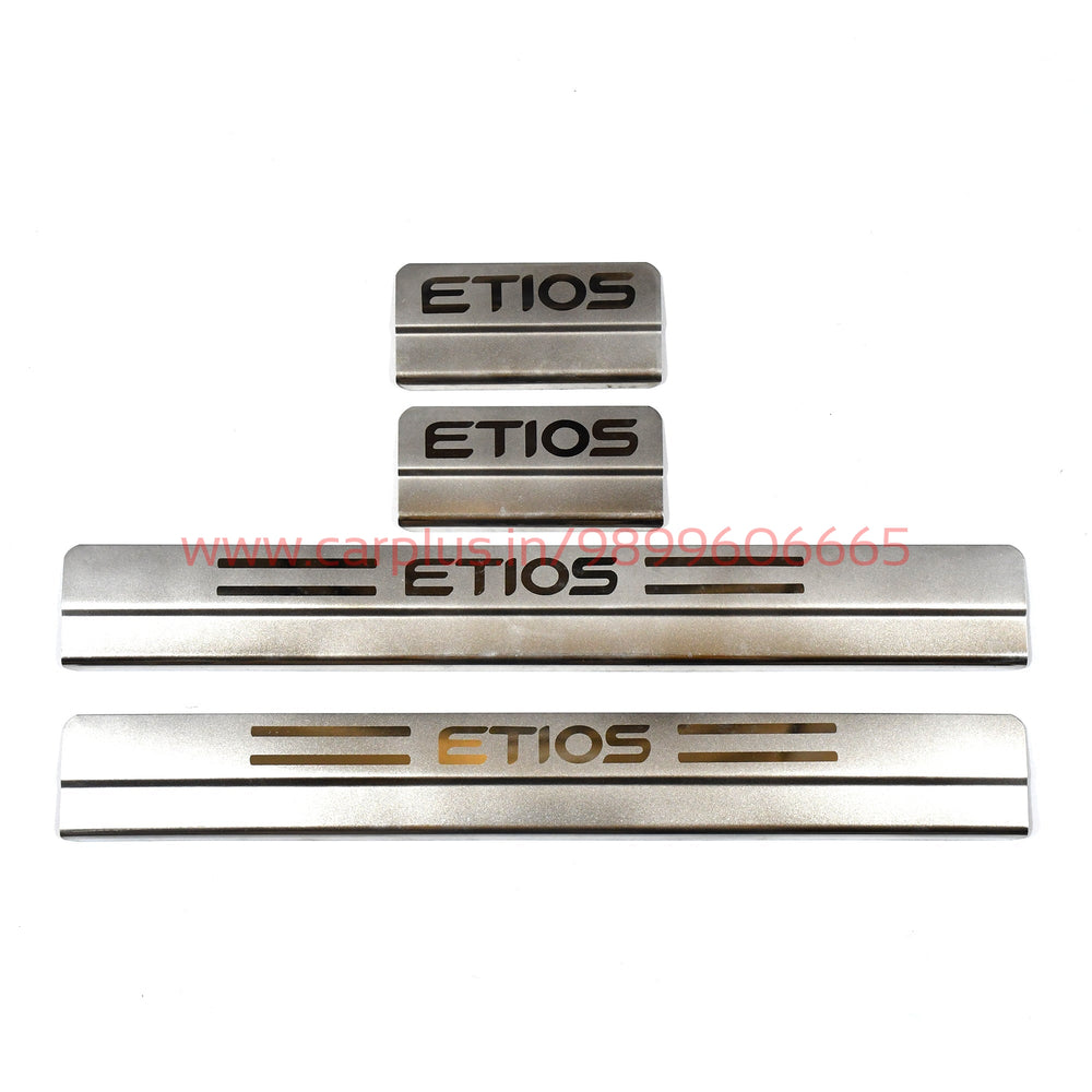 KMH Stainless Steel Door Sill Plate For Toyota Etios-DOOR SILL PLATE-KMH-DOOR SILL PLATES(LIGHT)-CARPLUS