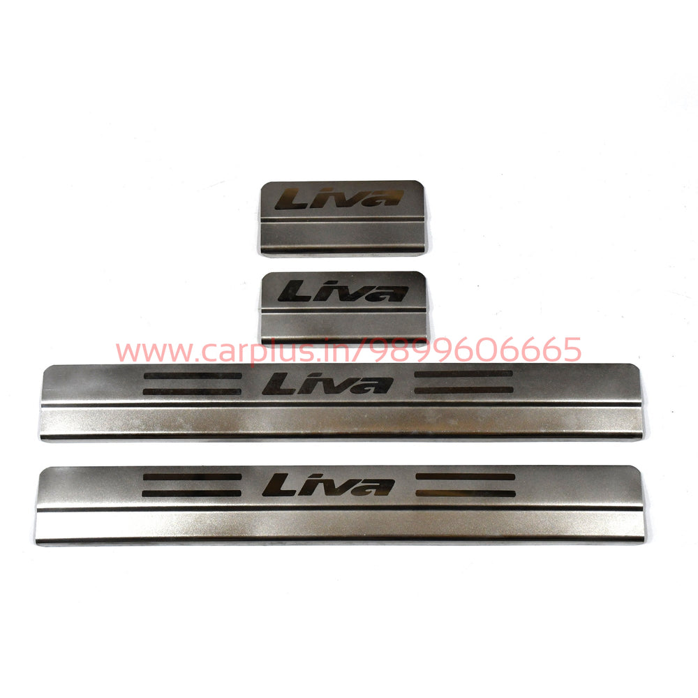 KMH Stainless Steel Door Sill Plate For Toyota Liva-DOOR SILL PLATE-KMH-DOOR SILL PLATES(LIGHT)-CARPLUS