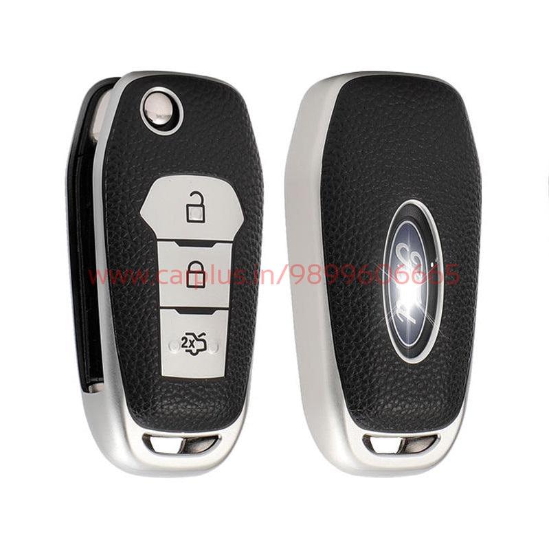 
                  
                    KMH TPU Leather Key Cover for Ford (FORD-F09H-L03)-TPU KEY COVER-KMH-TPU KEY COVER-SILVER-CARPLUS
                  
                