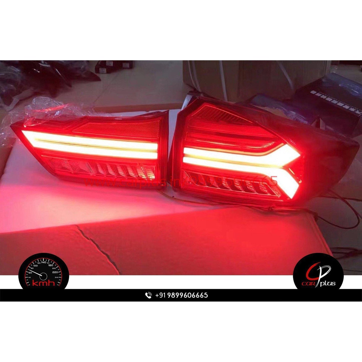 
                  
                    KMH Tail Lamps for Honda City (6th GEN, Audi Inspired) KMH-TAILLAMP AFTERMARKET TAIL LIGHT.
                  
                