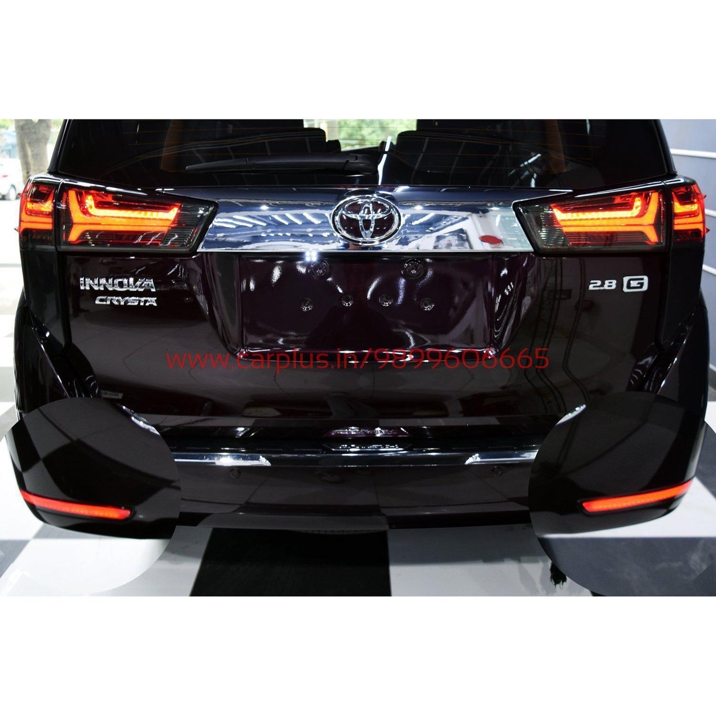 
                  
                    KMH Tail Lamps for Toyota Innova Crysta (2nd GEN, Audi Design) KMH-TAILLAMP AFTERMARKET TAIL LIGHT.
                  
                