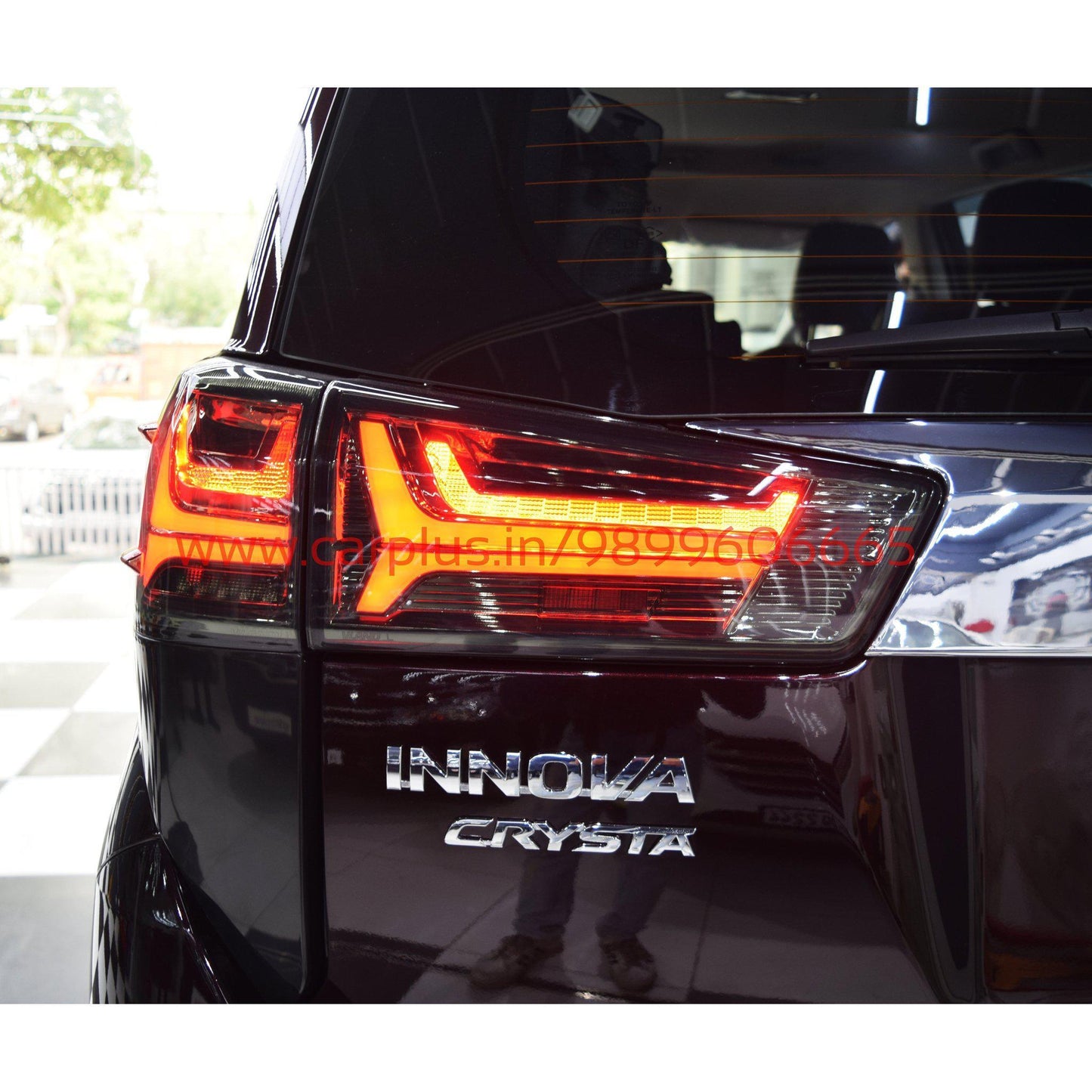 
                  
                    KMH Tail Lamps for Toyota Innova Crysta (2nd GEN, Audi Design) KMH-TAILLAMP AFTERMARKET TAIL LIGHT.
                  
                