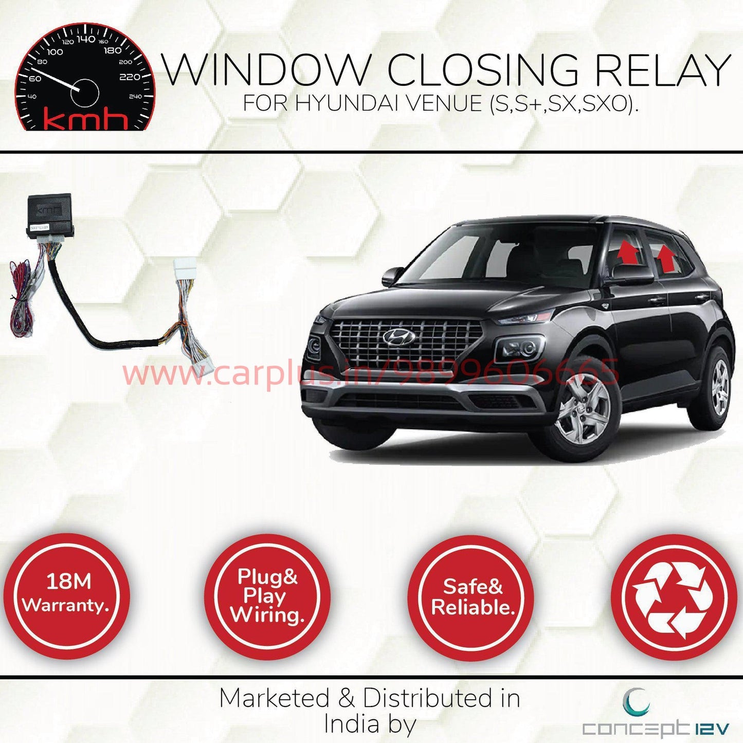 
                  
                    KMH Window Closer for Hyundai Venue (1st GEN) KMH-WINDOW CLOSER WINDOW CLOSER.
                  
                