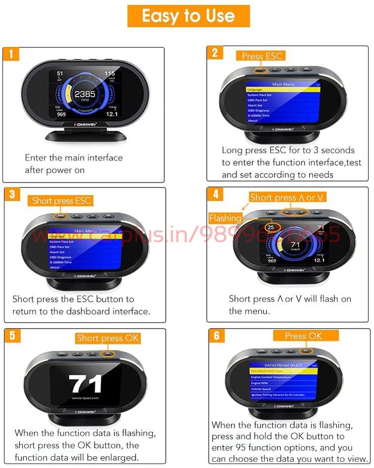
                  
                    KONNWEI OBD Speedometer KW206 Car HUD Digital Meter Gauge-PRICE & IMAGES PENDING-KONNWEI-CARPLUS
                  
                