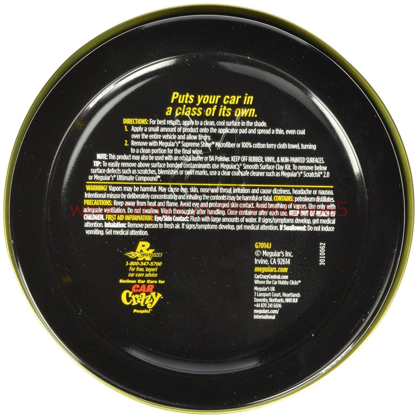 
                  
                    Meguiar's G7014J Gold Class Carnauba Plus Paste Wax (311 ml)-CONSUMABLES-MEGUIARS-CARPLUS
                  
                