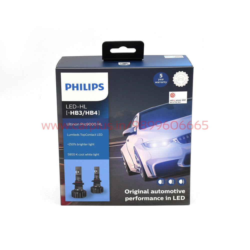 PHILIPS Ultinon Pro9000 LED Car Headlight Bulbs-LED HEAD LAMP-PHILIPS-HB3/9005-CARPLUS