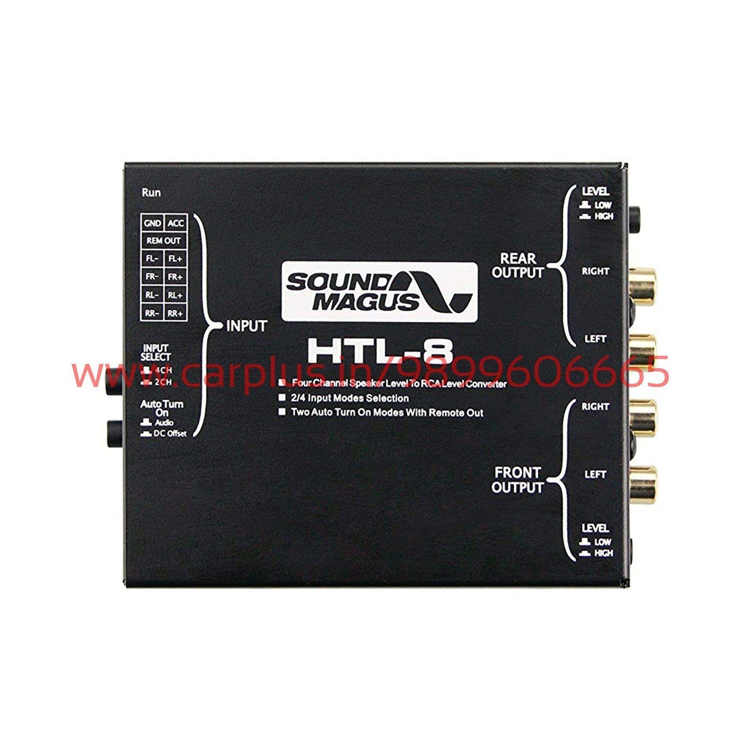 
                  
                    Soundmagus 4 Channel Hi-Low Converter (HTL-8) SOUNDMAGUS HI-LOW CONVERTER.
                  
                