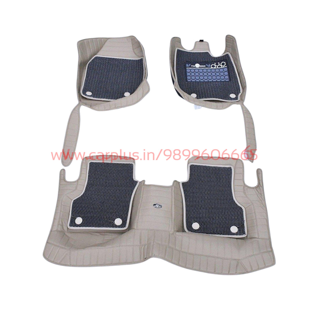 Top Gear 4D BOSS GM Leatherite Mats for Honda City 6th GEN FL (Beige)-7D MATS-TOP GEAR-CARPLUS