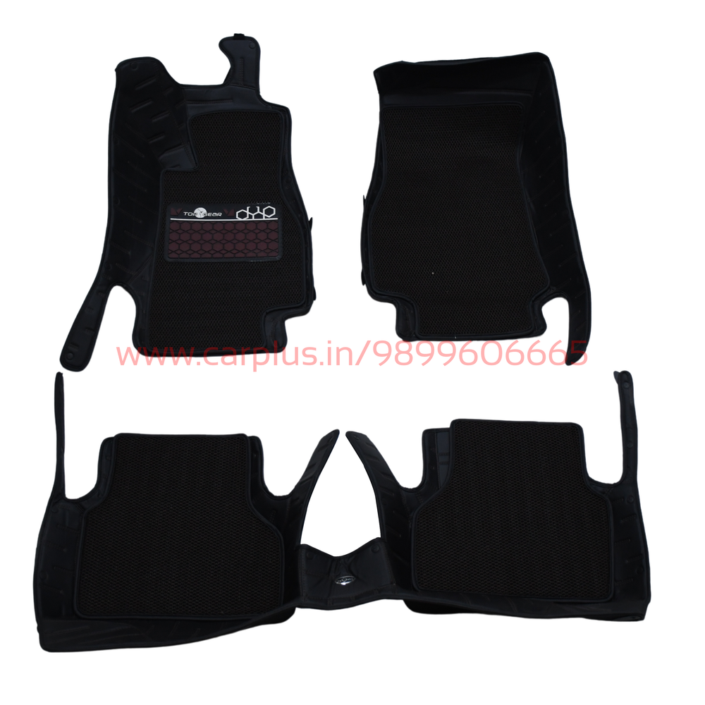 Top Gear 4D Rody HC Leatherite Mats for Audi A6 Black HC Coffee